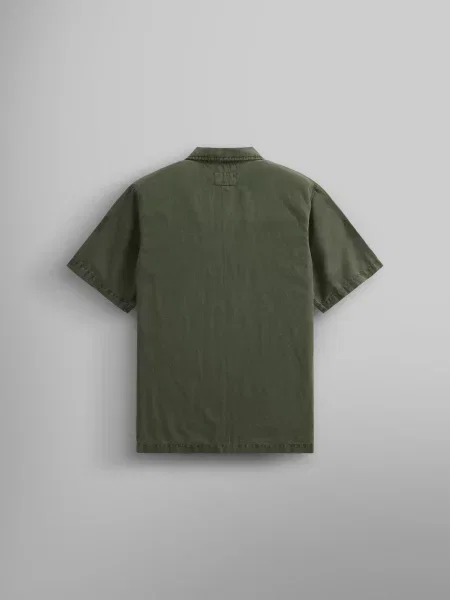 Рубашка Alpha Industries зеленая
