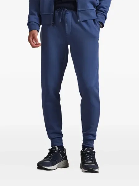 Dlouhá pruhovaná s límcem kšiltovka Polo Ralph Lauren modrá