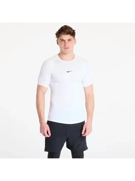 Коротка фітнес футболка Nike біла