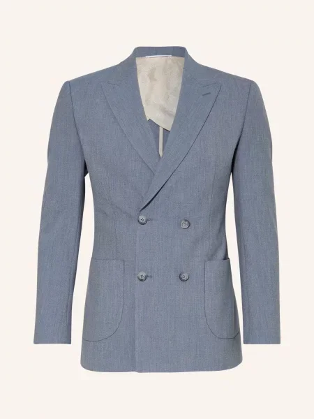 Paul Oblekové Sako Slim Fit smoke blue modré