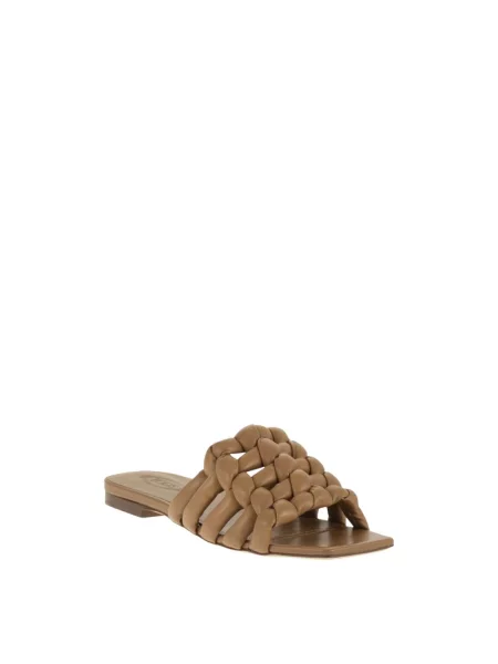 Klapki Tod's skórzane brązowe