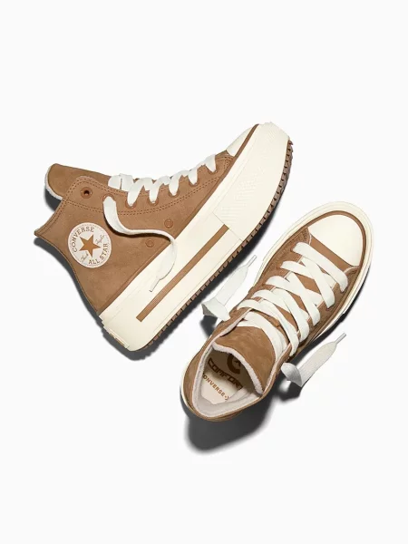Converse Chuck Taylor All Star Lift Double Stack tornacipők női barna
