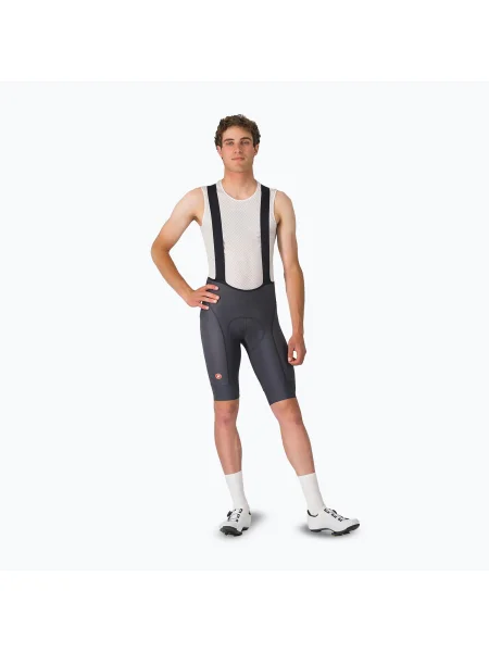 Мъжки къси панталони за колоездене Castelli Competizione 2 тъмно сиви