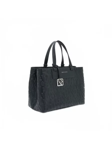 Armani Exchange torebka z imitacji skóry brązowa