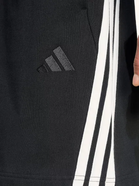 Adidas Teplákové Kraťasy Adidas Kit S Pruhy černá bílá
