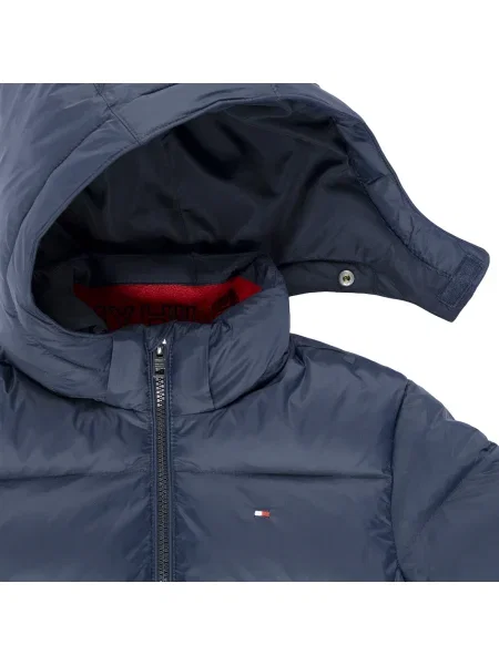 Geacă cu puf copii Tommy Hilfiger albastru