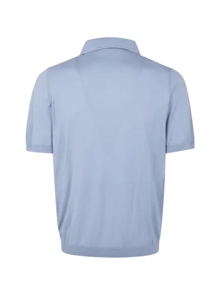 Polo Lardini scurt albastru