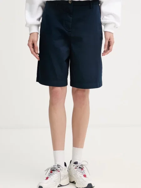 Tommy Hilfiger chino kratke hlače za žene s pamukom plava