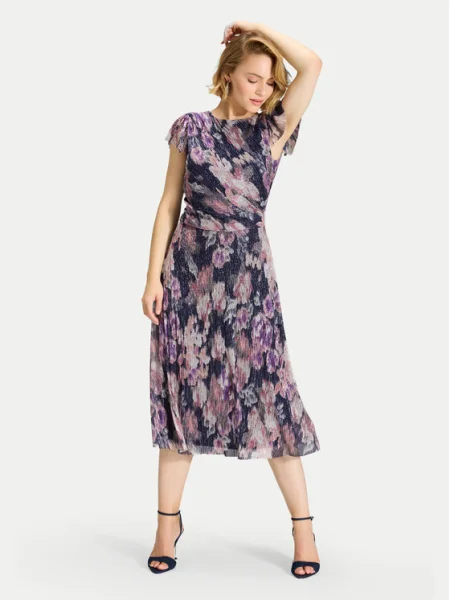 Swing Rochie cocktail Bleumarin