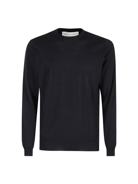 Sweter Filippo De Laurentiis wełniany niebieski