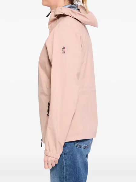 Jakna Moncler Grenoble s autogramom ružičasta
