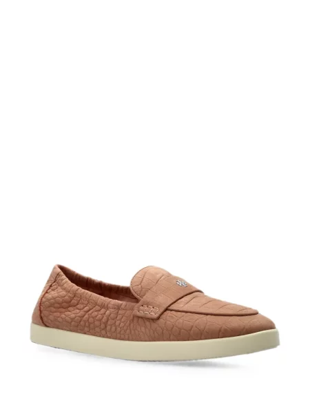 Pantofi loafer Tory Burch din piele portocaliu