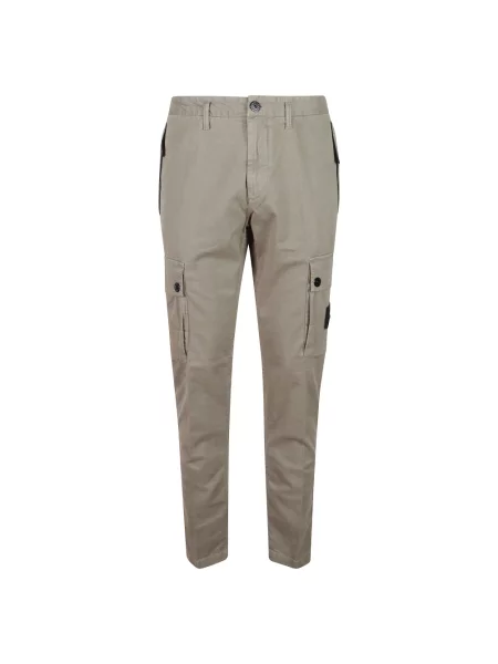 Spodnie cargo Stone Island z kamieniami zielone