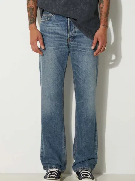 Дънки Fiorucci Mid Blue Regular Fit Jeans синьо