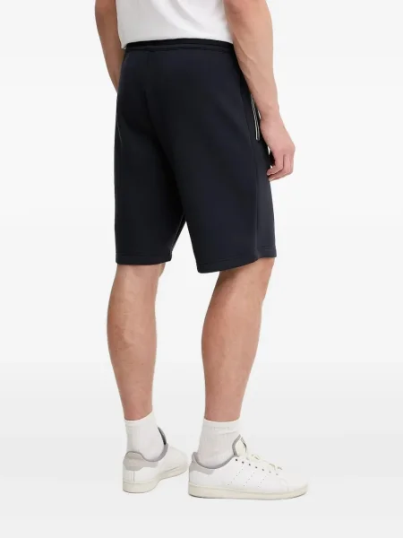 Pantaloni scurți Ea7 Emporio Armani cu autograf cu cordon negru