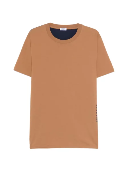 Tricou Moschino cu decolteu rotund maro