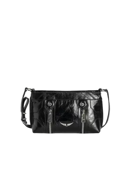 Torebka crossbody Zadig & Voltaire skórzana retro czarna
