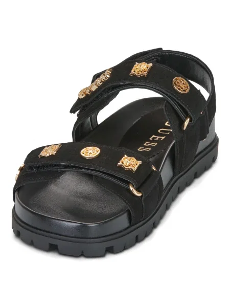 GUESS Sandale cu baretă FLORIZI auriu negru
