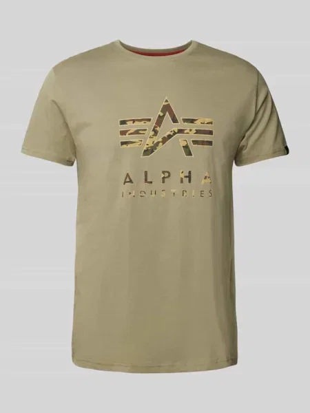 T-shirt z nadrukiem z logo Alpha Industries