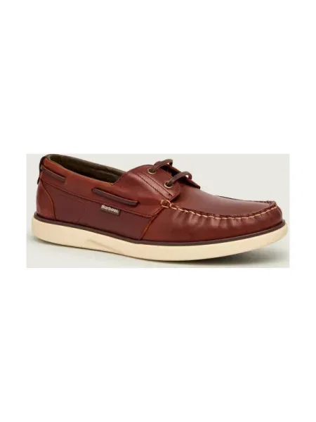 Barbour De piele mocasini Rothley maro