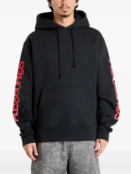 Mikina s kapucí Pleasures černá