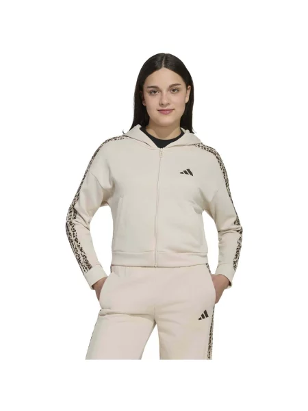 ADIDAS SPORTSWEAR Sportovní mikina / šedobéžová / černá béžová