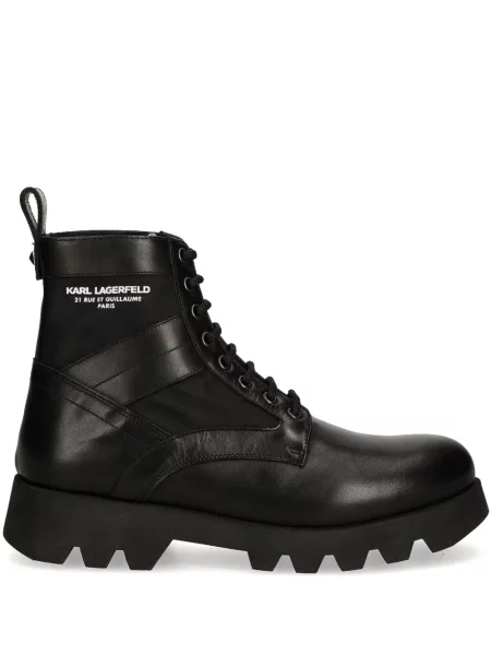 Botine Karl Lagerfeld din piele negru