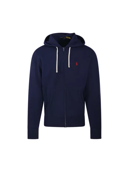 Bluza rozpinana Polo Ralph Lauren polarowa z logo granatowa