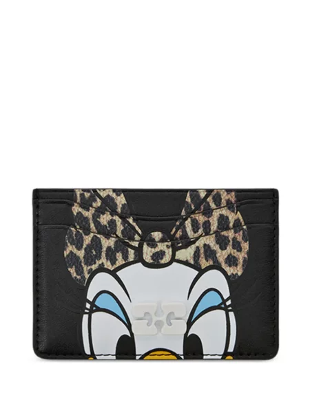 Portofel Ganni cu imagine cu model leopard negru