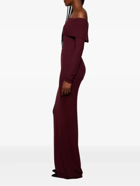 Rochie maxi Eterne lungă de costum roșu