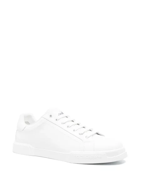 Sneakerși Dolce & Gabbana din piele alb