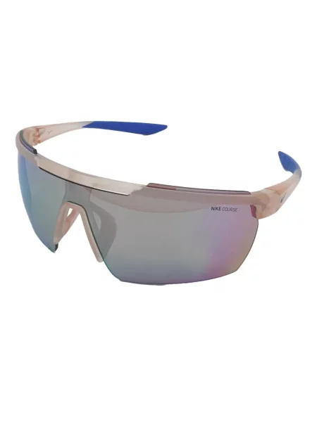 Ochelari de soare Nike cu cordon din jerseu cu imprimeu abstract gri