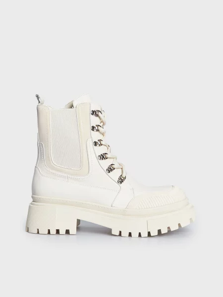 Кожаные ботинки Prpy белые