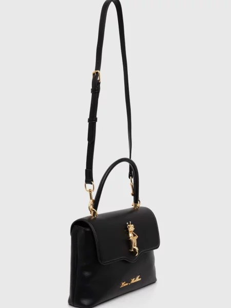 Torebka Love Moschino skórzana czarna