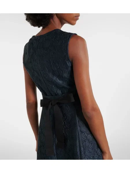 Cu centură rochie midi 's Max Mara din jacard albastru
