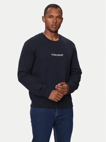Guess Jeans Суитшърт Тъмносин