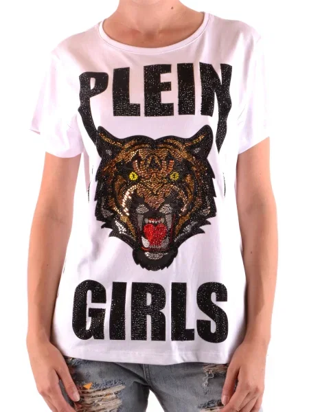 Tricou Philipp Plein cu dungi de tigru negru