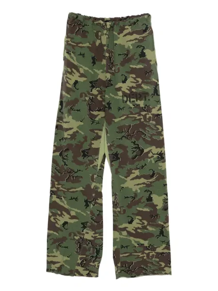 Pantaloni Gallery Dept. cu model camuflaj verde