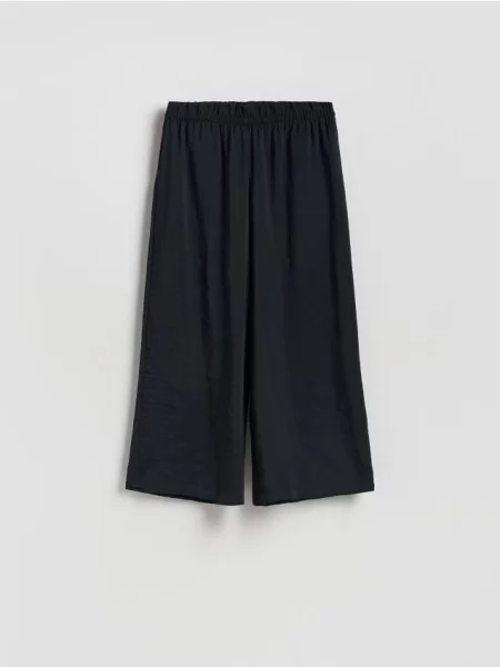 Reserved Pantaloni cu conținut ridicat de modal negru