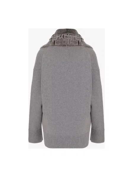 Sweter Niccolò Pasqualetti z kaszmiru szary