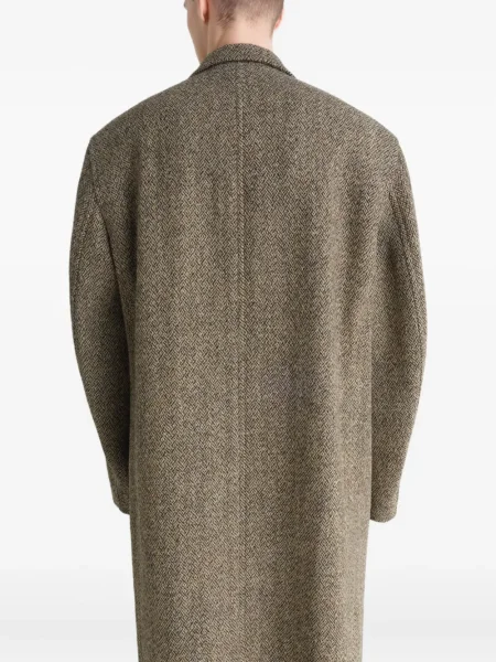 Palton Lemaire din tweed cu model herringbone