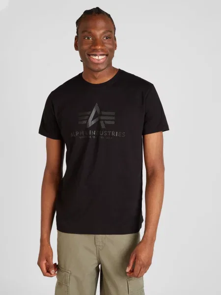 Alpha Industries Tričko Basic čierna