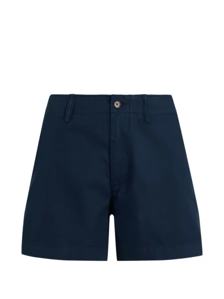 Fleece polo Polo Ralph Lauren με κέντημα με λαιμόκοψη v κόκκινο