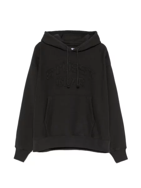 Hanorac cu glugă Stüssy cu autograf negru