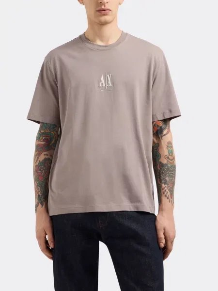 Футболка Armani Exchange бежевая