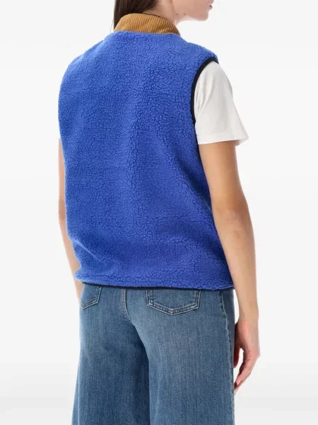 Vestă Kavu de catifea cord albastru