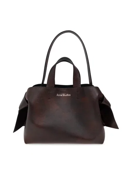 Torebka Acne Studios skórzana brązowa