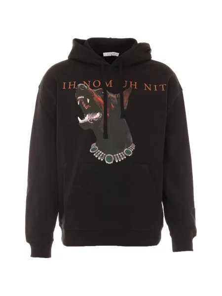 Hoodie Ih Nom Uh Nit με σχέδιο με κορδόνι μαύρο