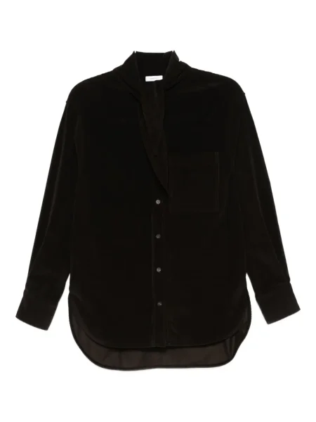 Cămașă Ferragamo de catifea cord maro