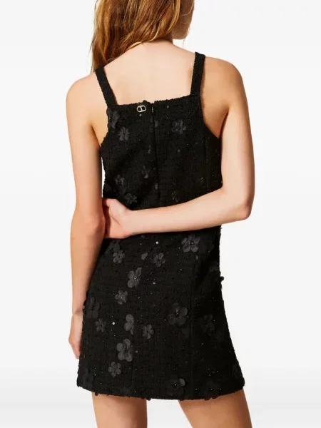 Gėlėtas kostiumas suknele Twinset juoda